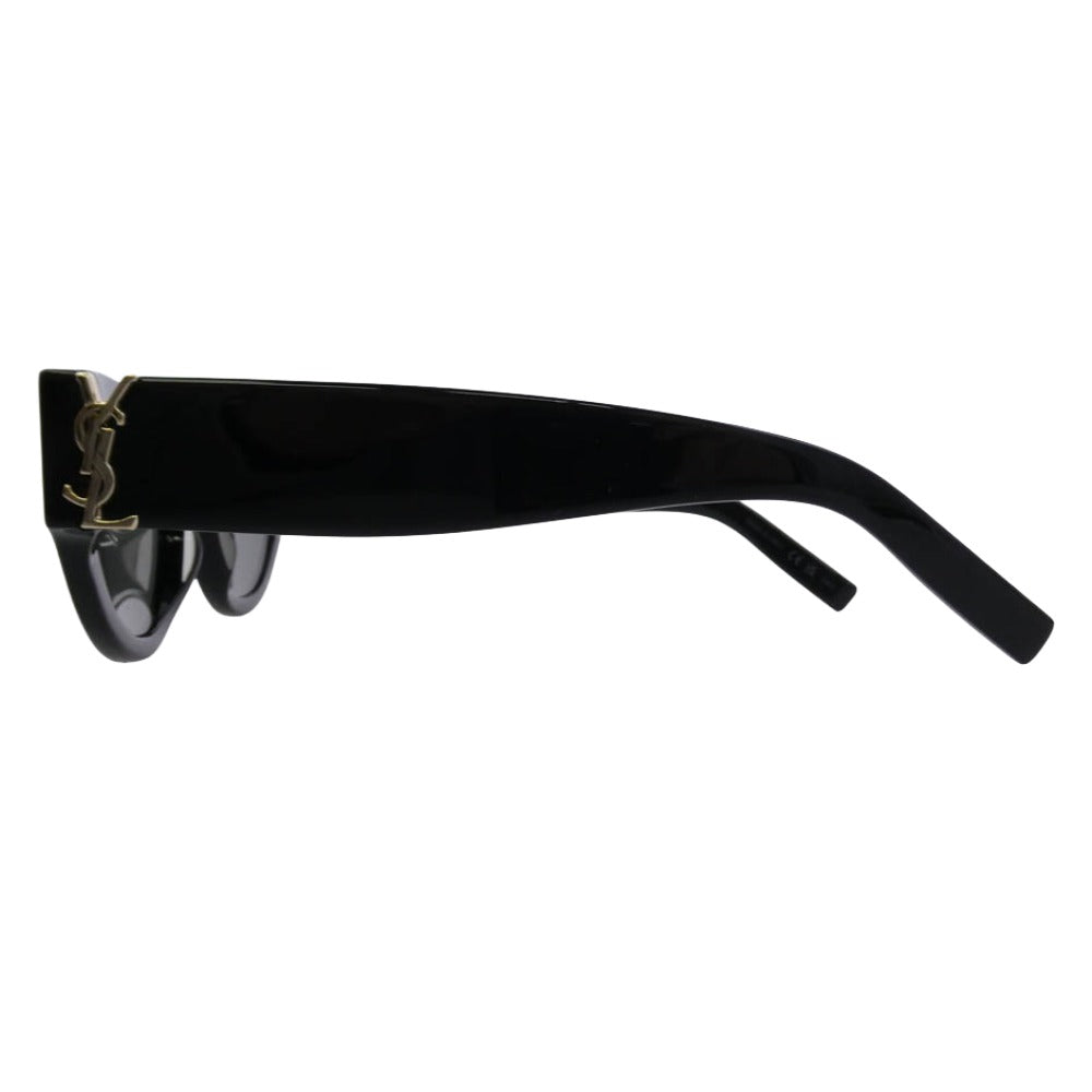 SAINT LAURENT サンローラン SL M94 国内正規購入書有 YSL イニシャル カサンドラメタルロゴ セルフレーム ボストン型 サングラス アイウェア ブラック系 53□20-145【中古】
