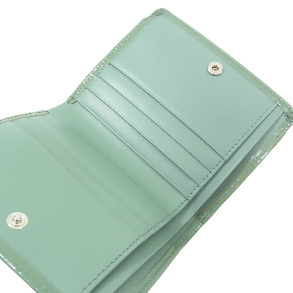 MARGARET HOWELL マーガレットハウエル MHLW1AS1-16 idea ホーサ 二つ折りBOX財布 カーキ系【極上美品】【中古】