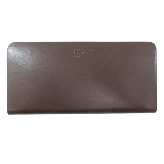 MARGARET HOWELL マーガレットハウエル MHLW8JT2-21 idea ベンジャミン ラウンドファスナー 長財布 ブラウン系【極上美品】【中古】