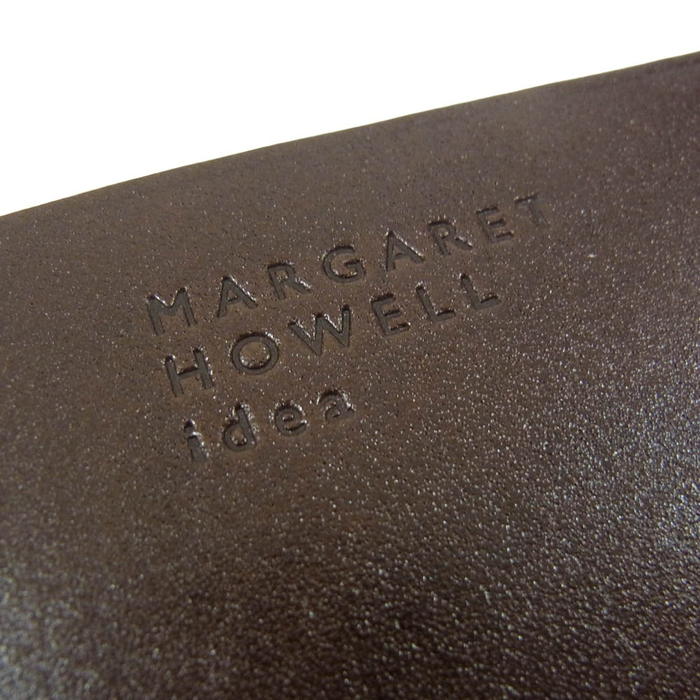 MARGARET HOWELL マーガレットハウエル MHLW8JT2-21 idea ベンジャミン ラウンドファスナー 長財布 ブラウン系【極上美品】【中古】