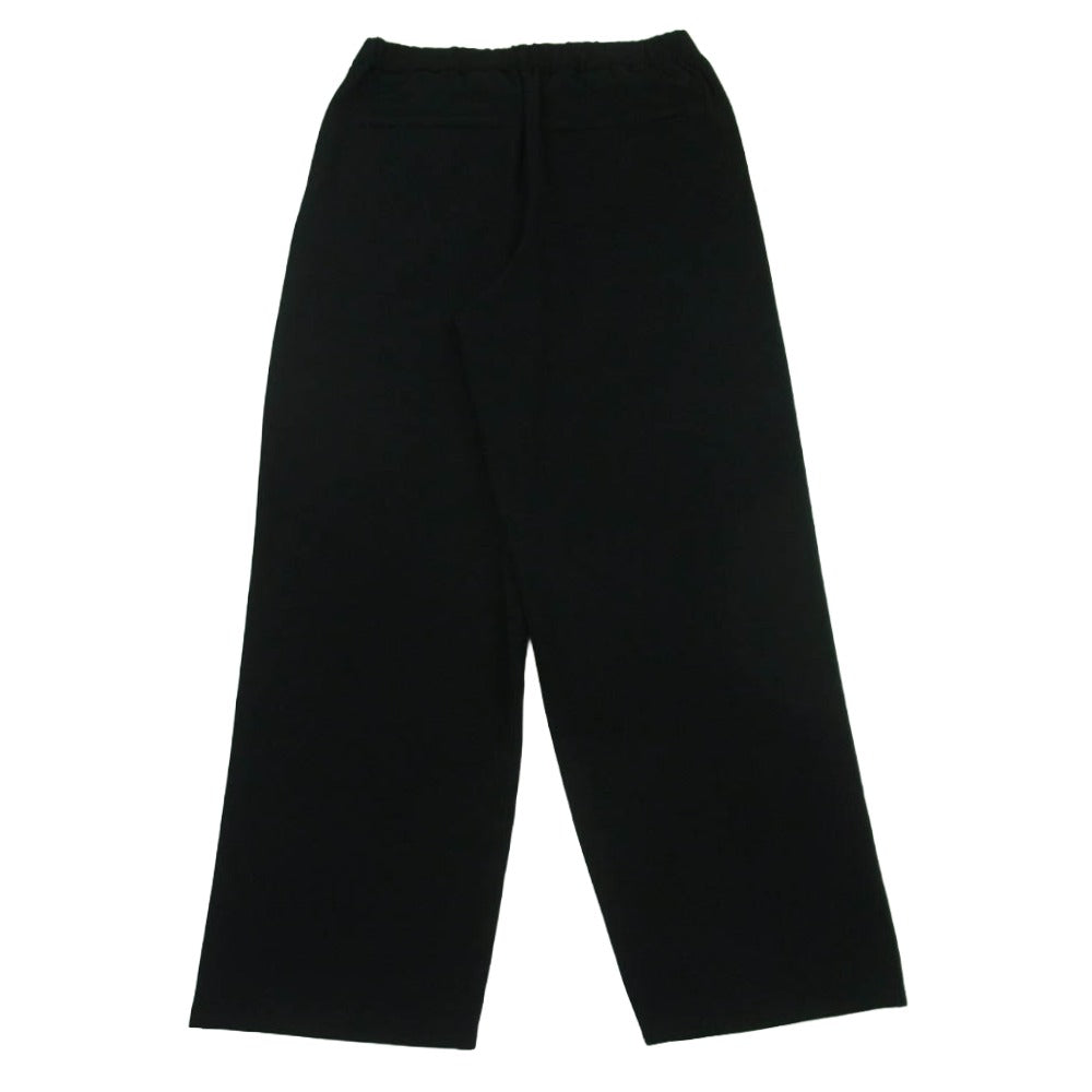 LAD MUSICIAN ラッドミュージシャン 2125-508 POLYESTER TWILL STRAIGHT PANTS ポリエステル ツイル ストレート イージー パンツ ブラック系 42【美品】【中古】