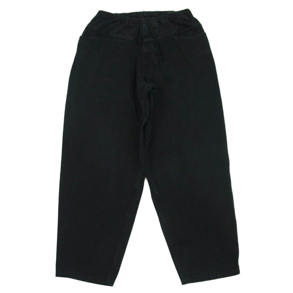 COMOLI コモリ 25SS B01-03009 ブラックドリル テーパード パンツ 日本製 ダークグレー系 黒に近いダークグレー系 1【中古】