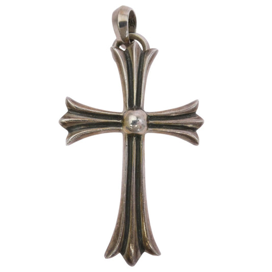 CHROME HEARTS クロムハーツ（原本有） CH CRS LG W BALE ラージCHクロス Wベイル ペンダント トップ シルバー系【中古】