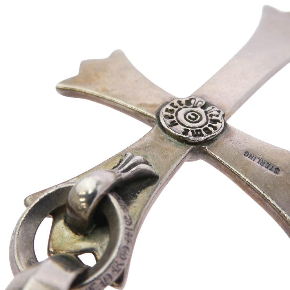 CHROME HEARTS クロムハーツ（原本有） CH CRS LG W BALE ラージCHクロス Wベイル ペンダント トップ シルバー系【中古】