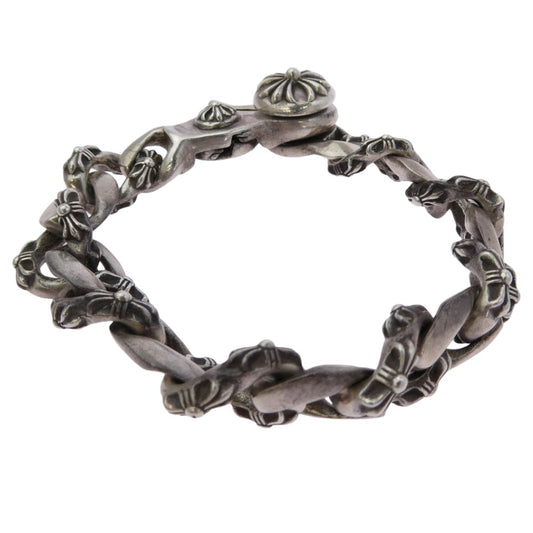 CHROME HEARTS クロムハーツ（原本有） FNCY CHN LNK 15LINK ファンシー リンク クリップ ブレスレット 15リンク シルバー系【中古】