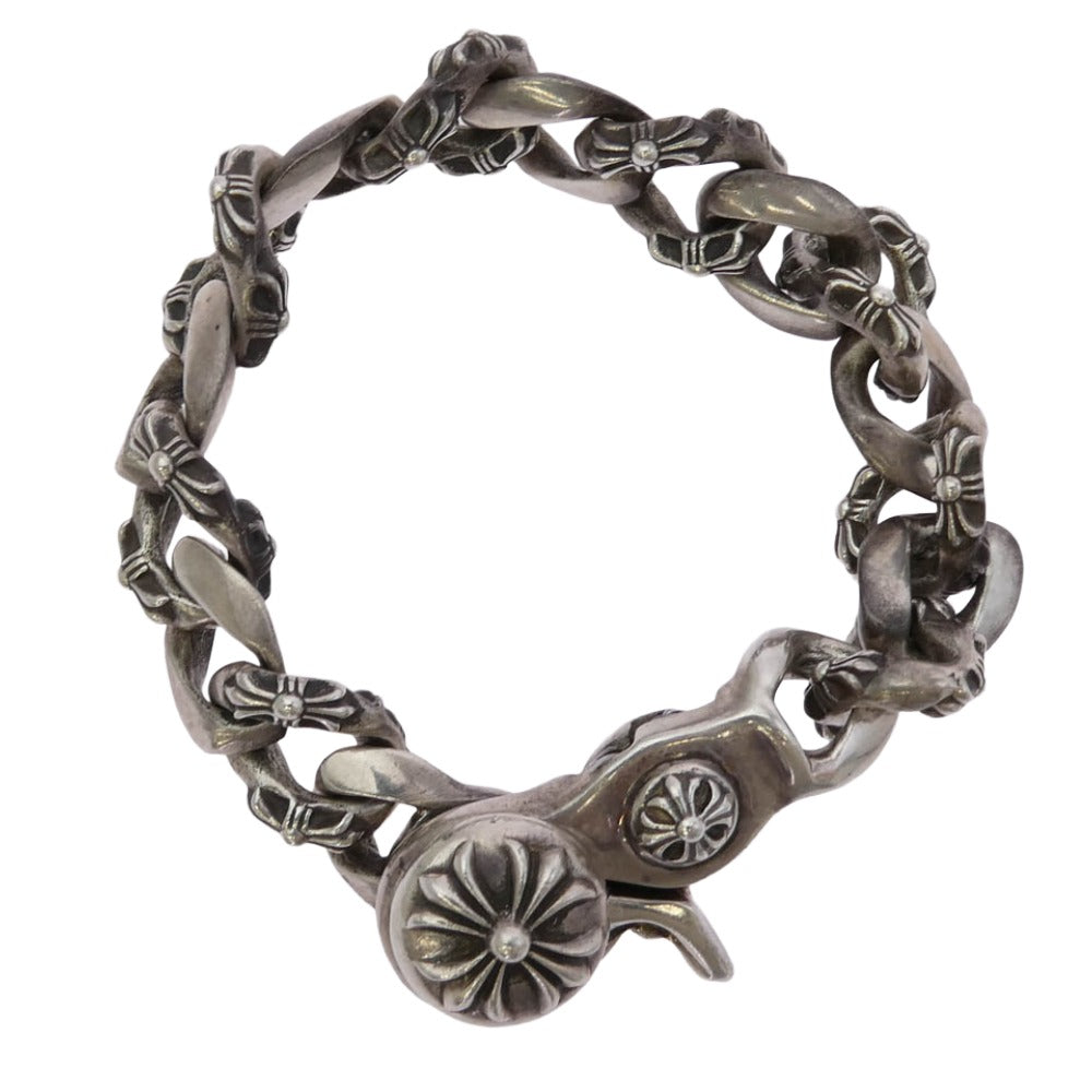 CHROME HEARTS クロムハーツ（原本有） FNCY CHN LNK 15LINK ファンシー リンク クリップ ブレスレット 15リンク シルバー系【中古】