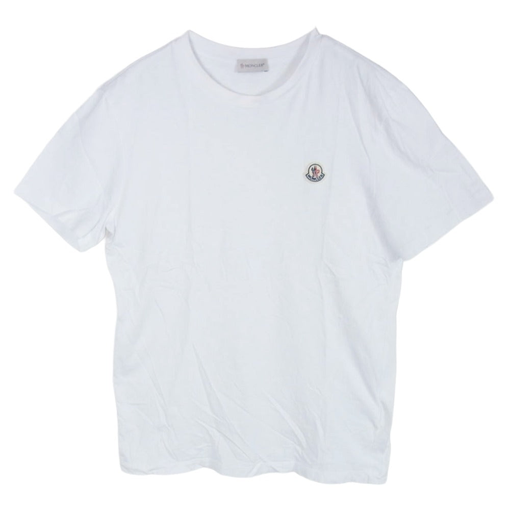 MONCLER モンクレール G20918C00055 MAGLIA T-SHIRT マグリア 半袖 Tシャツ ホワイト系 M【中古】