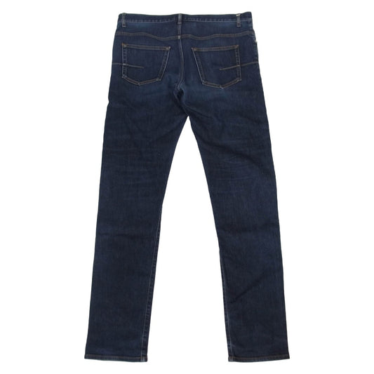 DIOR HOMME ディオールオム 633D061T069X イタリア製 ロゴ金具 ボタンフライ インディゴ デニム パンツ インディゴブルー系 32【中古】