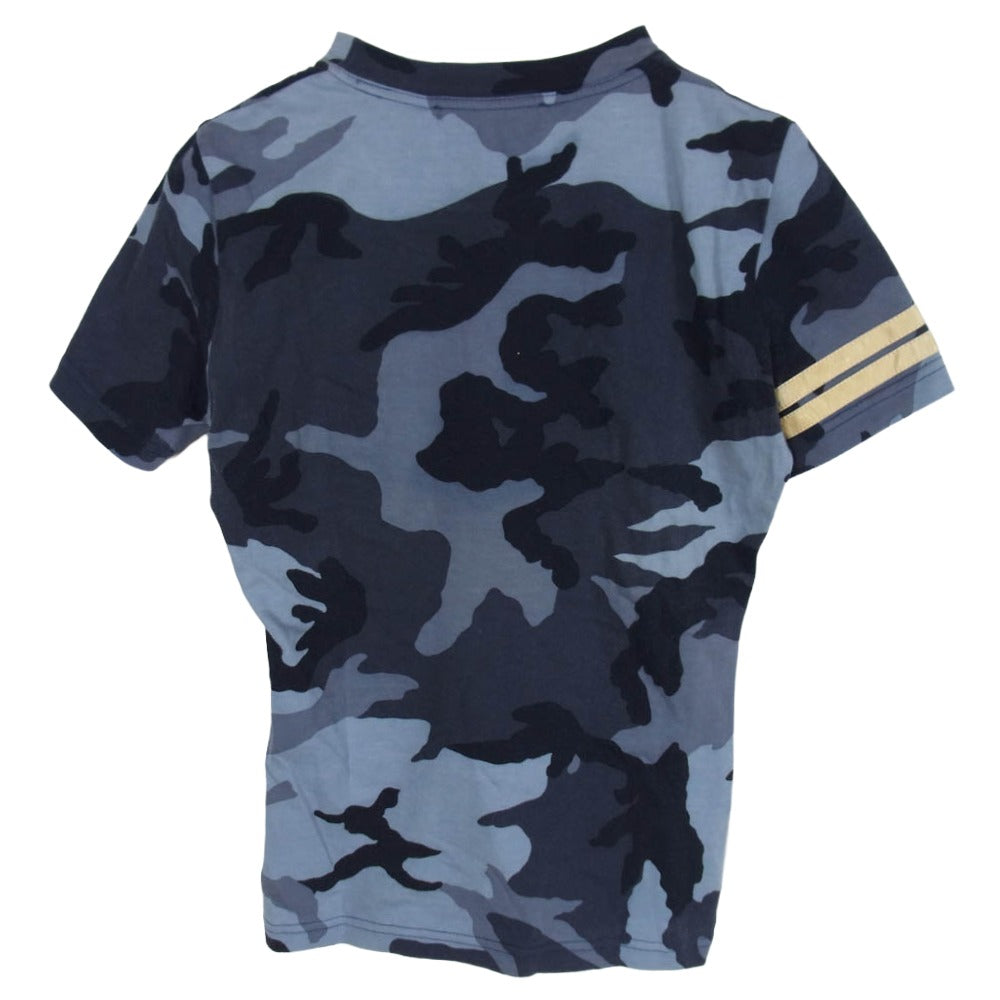 Christian Dior クリスチャンディオール 02SS 2A12155530 ジョンガリアーノ期 Camouflage T-Shirt 迷彩 カモフラ 半袖 Tシャツ 青灰系 4【中古】