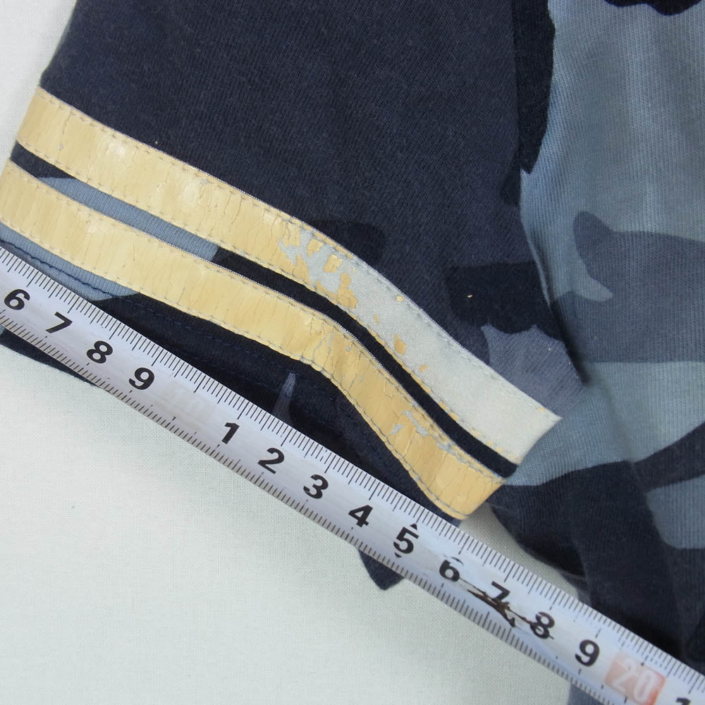 Christian Dior クリスチャンディオール 02SS 2A12155530 ジョンガリアーノ期 Camouflage T-Shirt 迷彩 カモフラ 半袖 Tシャツ 青灰系 4【中古】