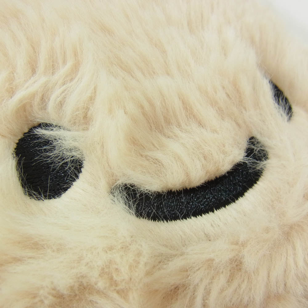 キューン ウサギが耳にいるニット帽 ニット キャップ ベージュ系【中古】