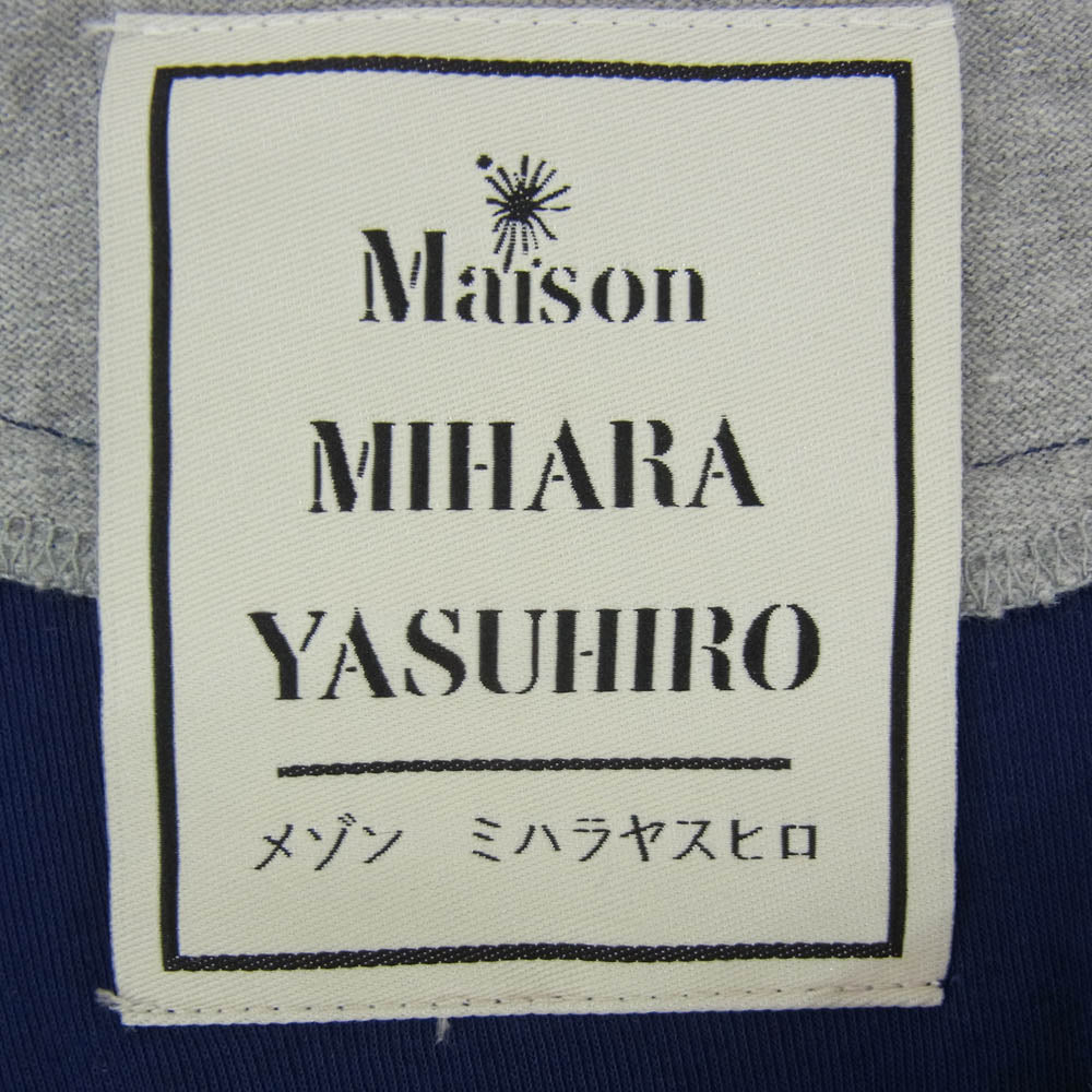 Maison MIHARA YASUHIRO メゾンミハラヤスヒロ B04DR791 切替 ドッキング ロング ワンピース ネイビー系 38【中古】