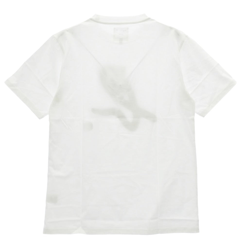 agnes b. アニエスベー ADAM ET ROPE アダムエロぺ コラボ Wネーム ビッグロゴ クルーネック 半袖 Tシャツ ホワイト系 XL【極上美品】【中古】