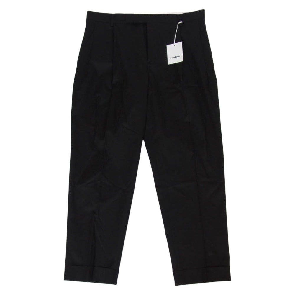 コロン CP225-004 Stretch Chino 2tuck 2タック 2アウトプリーツ ストレッチ チノ テーパード ワークパンツ ブラック系 5【美品】【中古】