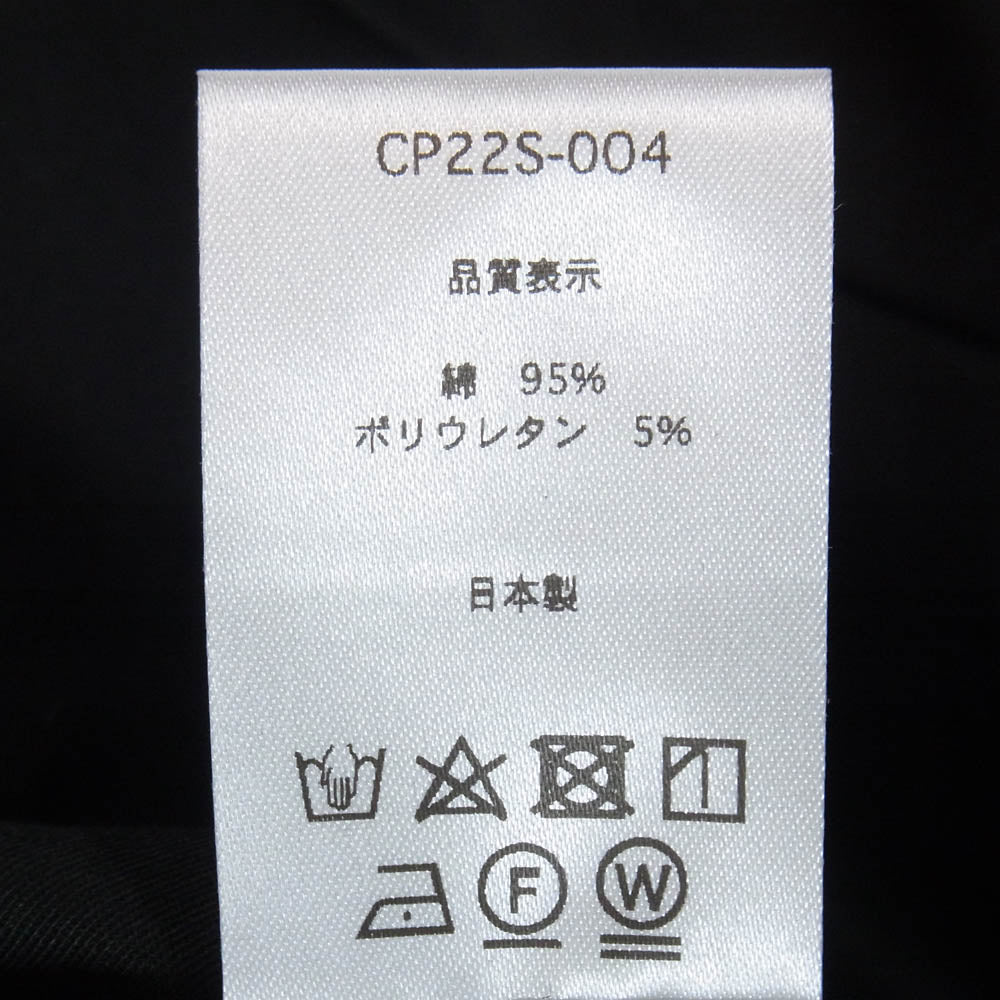 コロン CP225-004 Stretch Chino 2tuck 2タック 2アウトプリーツ ストレッチ チノ テーパード ワークパンツ ブラック系 5【美品】【中古】