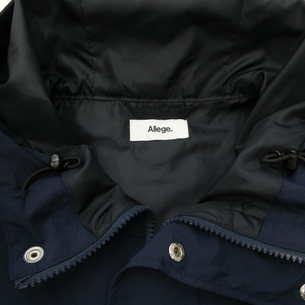 アレッジ AL23W-BL01 Short Filed Blouson ショート ブルゾン フーデッド ジャケット ネイビー系 2【中古】