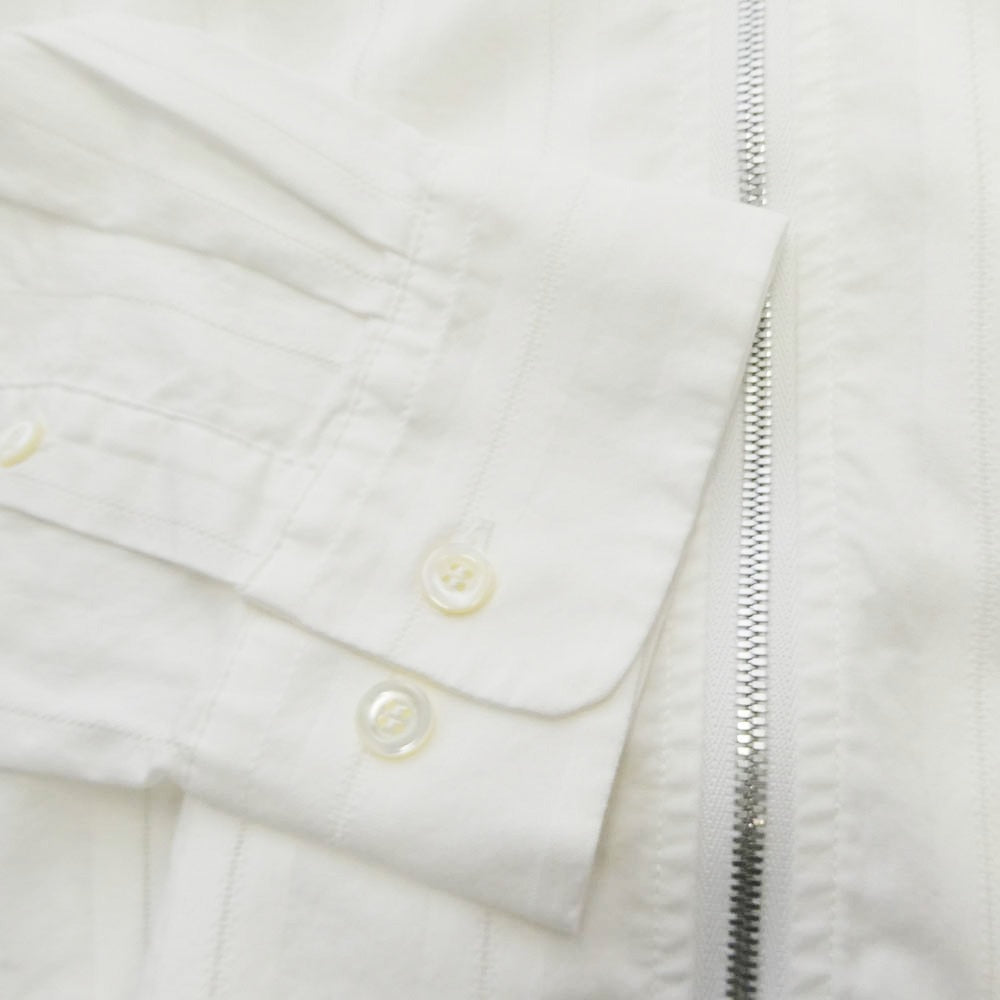 WEWILL ウィーウィル W-014-5002 LS ZIP SHIRT ジップアップ 長袖 シャツ ホワイト系 2【美品】【中古】