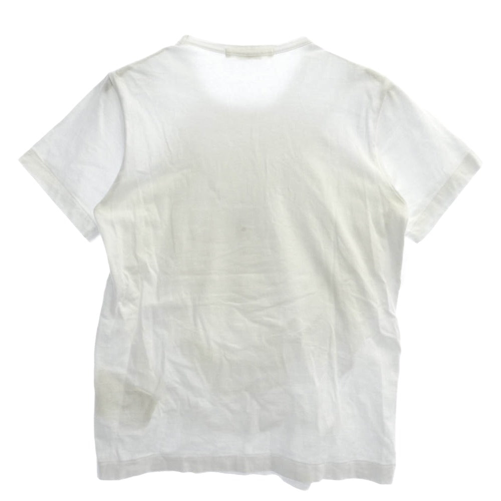 COMME des GARCONS コムデギャルソン 薔薇と血期 15SS GO-T021 AD2014 Flower デコレーション ローズ装飾 半袖 Tシャツ ホワイト系 S【中古】