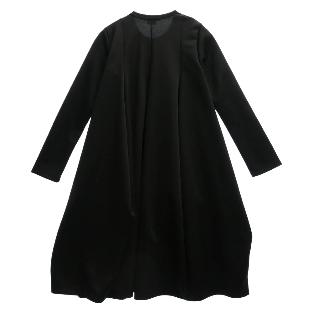 COMME des GARCONS コムデギャルソン 本ライン 21SS GG-T003 エステルジャージー バルーン ワンピース ブラック系 S【中古】