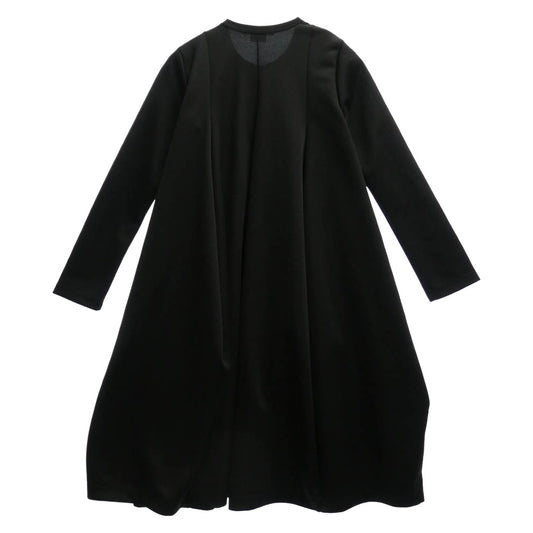 COMME des GARCONS コムデギャルソン 本ライン 21SS GG-T003 エステルジャージー バルーン ワンピース ブラック系 S【中古】