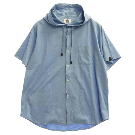 ドーバーストリートマーケット 26SS DSM01B003 x Kei ninomiya ケイ ニノミヤ Hooded Short Sleeve Shirt 半袖 フード付き シャツ ライトブルー系 M【極上美品】【中古】