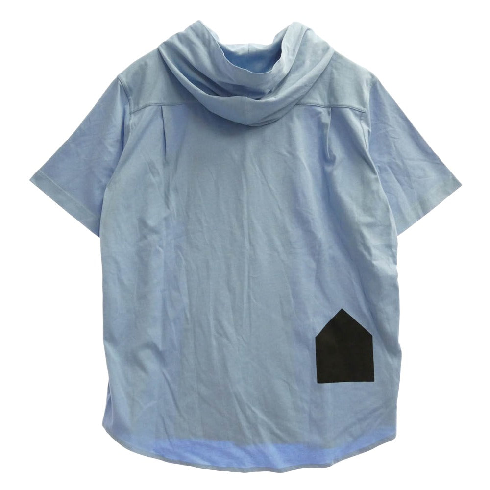 ドーバーストリートマーケット 26SS DSM01B003 x Kei ninomiya ケイ ニノミヤ Hooded Short Sleeve Shirt 半袖 フード付き シャツ ライトブルー系 M【極上美品】【中古】
