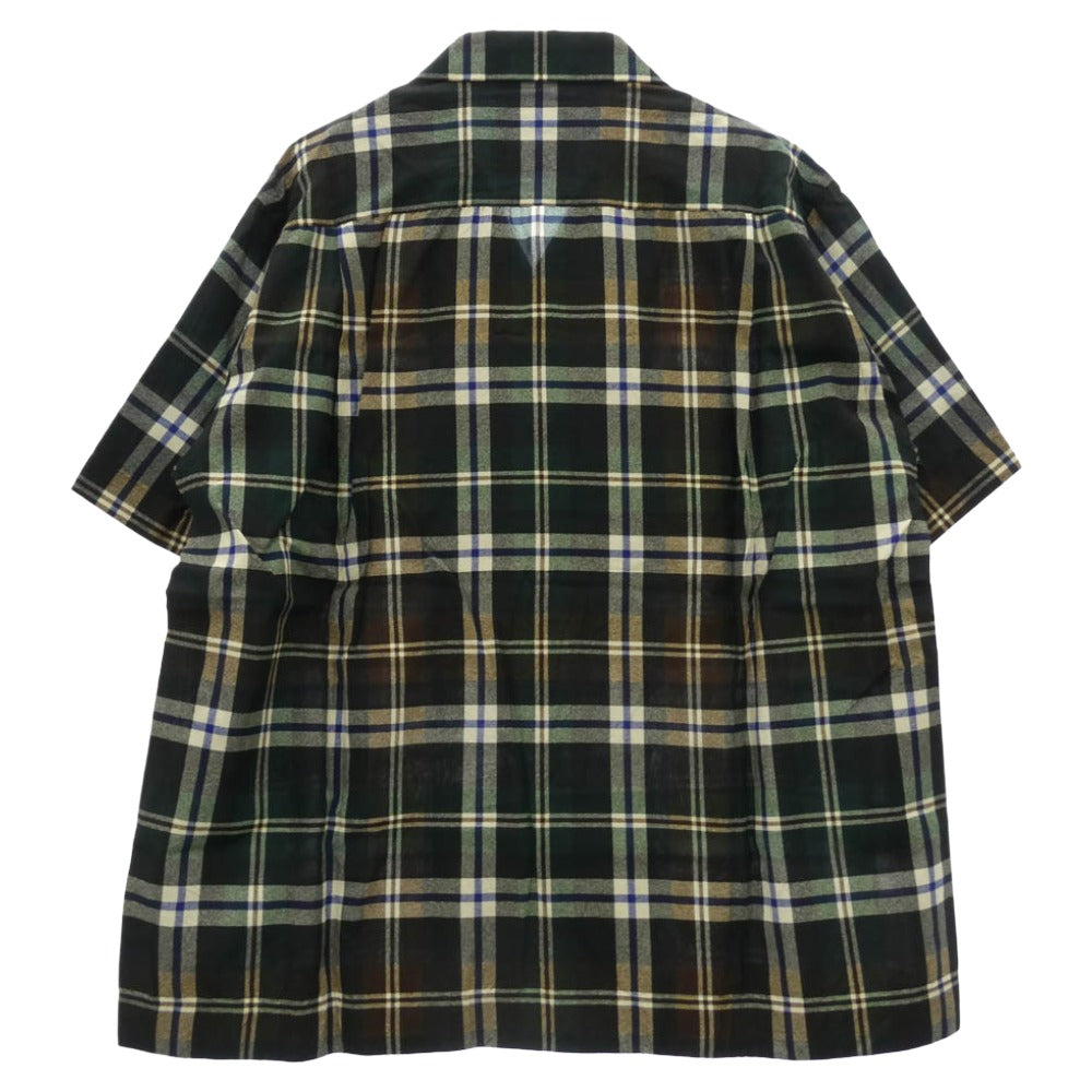 Sacai サカイ 25SS 25-03727M Plaid Print Shirt チェック プリント オープンカラー 開襟 半袖 シャツ マルチカラー系 2【中古】