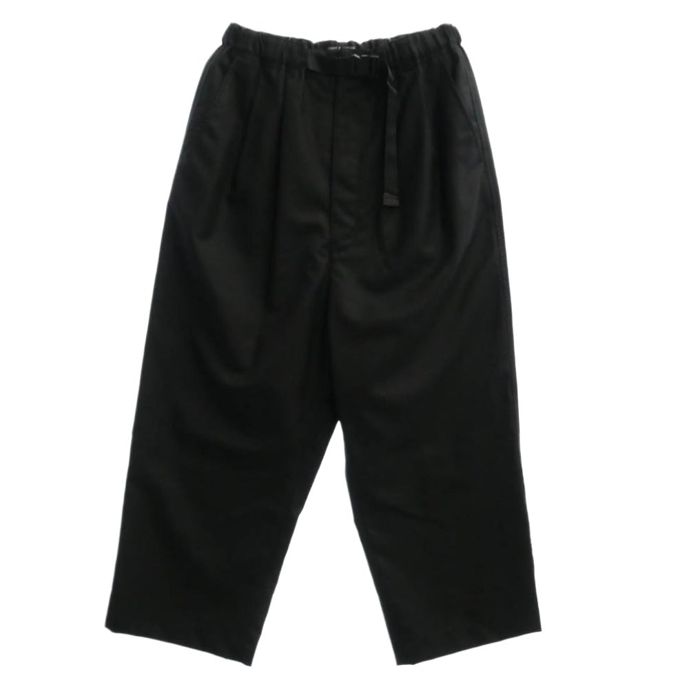 COMME des GARCONS HOMME コムデギャルソンオム 24AW AD2024 HN-P001 ウール ウエストゴム イージー パンツ ブラック系 XS【美品】【中古】