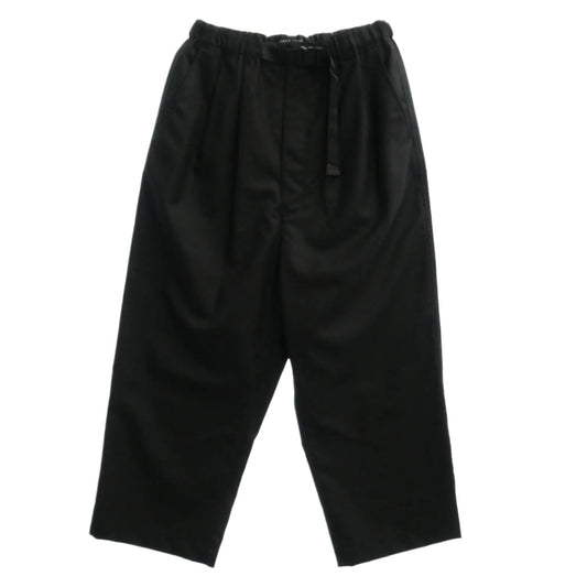 COMME des GARCONS HOMME コムデギャルソンオム 24AW AD2024 HN-P001 ウール ウエストゴム イージー パンツ ブラック系 XS【美品】【中古】