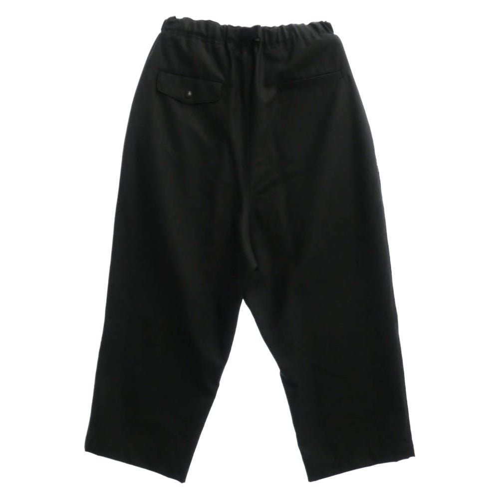 COMME des GARCONS HOMME コムデギャルソンオム 24AW AD2024 HN-P001 ウール ウエストゴム イージー パンツ ブラック系 XS【美品】【中古】