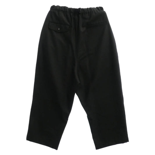 COMME des GARCONS HOMME コムデギャルソンオム 24AW AD2024 HN-P001 ウール ウエストゴム イージー パンツ ブラック系 XS【美品】【中古】