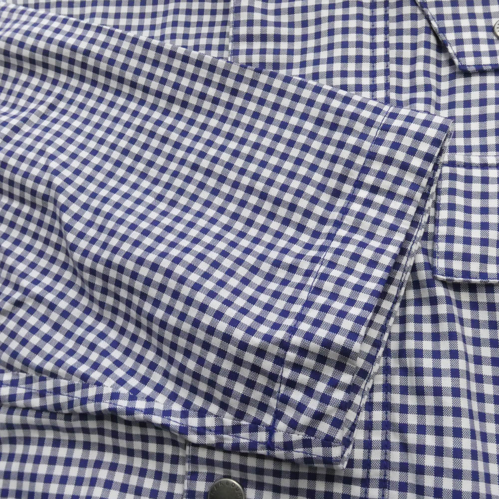 Paul Smith ポール・スミス MCA1128NY71 x Barbour バブアー Transport Plaid Oversize Men's Light Jacket トランスポート オーバーサイズ ライト ジャケット ブルー系 L【美品】【中古】