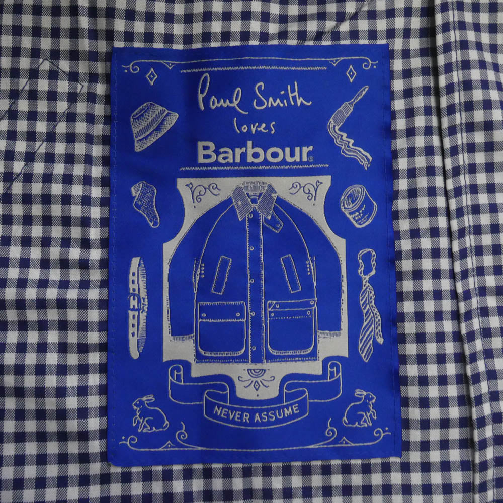 Paul Smith ポール・スミス MCA1128NY71 x Barbour バブアー Transport Plaid Oversize Men's Light Jacket トランスポート オーバーサイズ ライト ジャケット ブルー系 L【美品】【中古】 Paul Smith ポール・スミス MCA1128NY71 x Barbour バブアー Transport