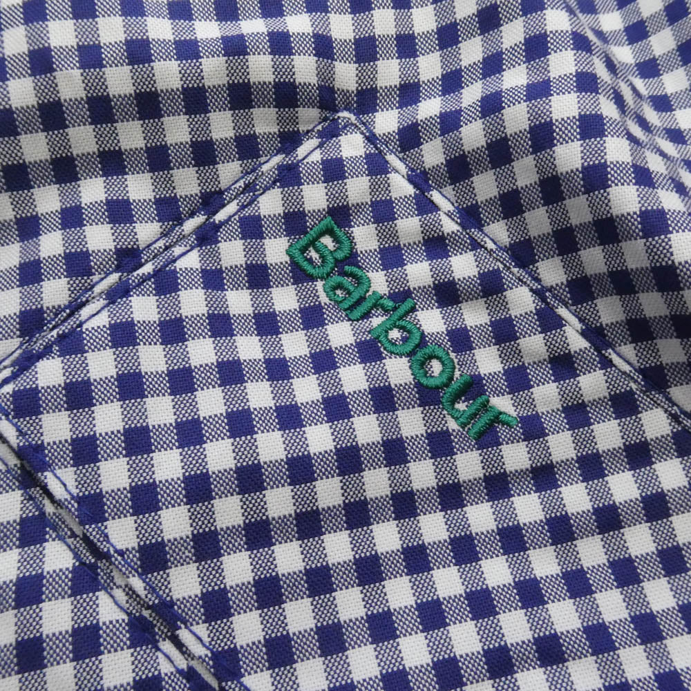 Paul Smith ポール・スミス MCA1128NY71 x Barbour バブアー Transport Plaid Oversize Men's Light Jacket トランスポート オーバーサイズ ライト ジャケット ブルー系 L【美品】【中古】