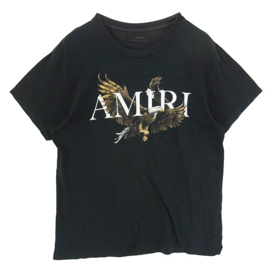 AMIRI アミリ 国内正規品 株 三越伊勢丹 Eagle Tee イーグルプリント デザイン 半袖 Tシャツ M ブラック系 M【中古】