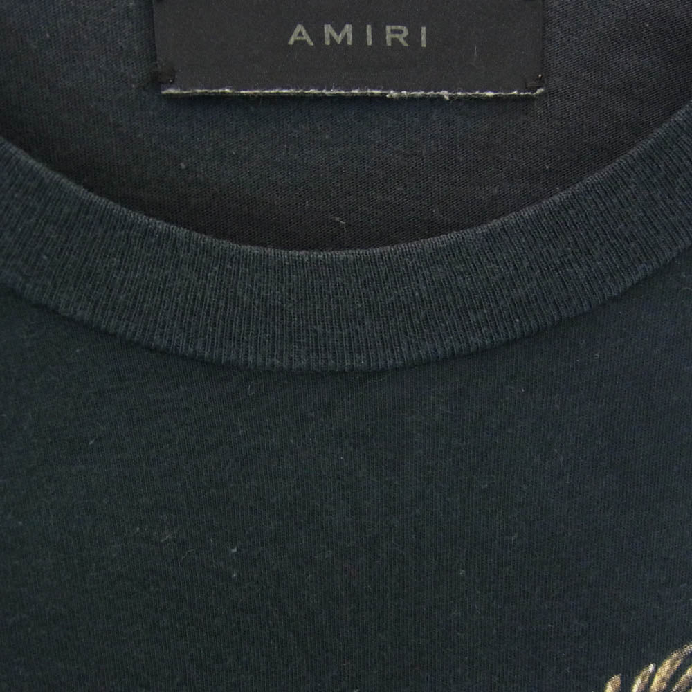 AMIRI アミリ 国内正規品 株 三越伊勢丹 Eagle Tee イーグルプリント デザイン 半袖 Tシャツ M ブラック系 M【中古】