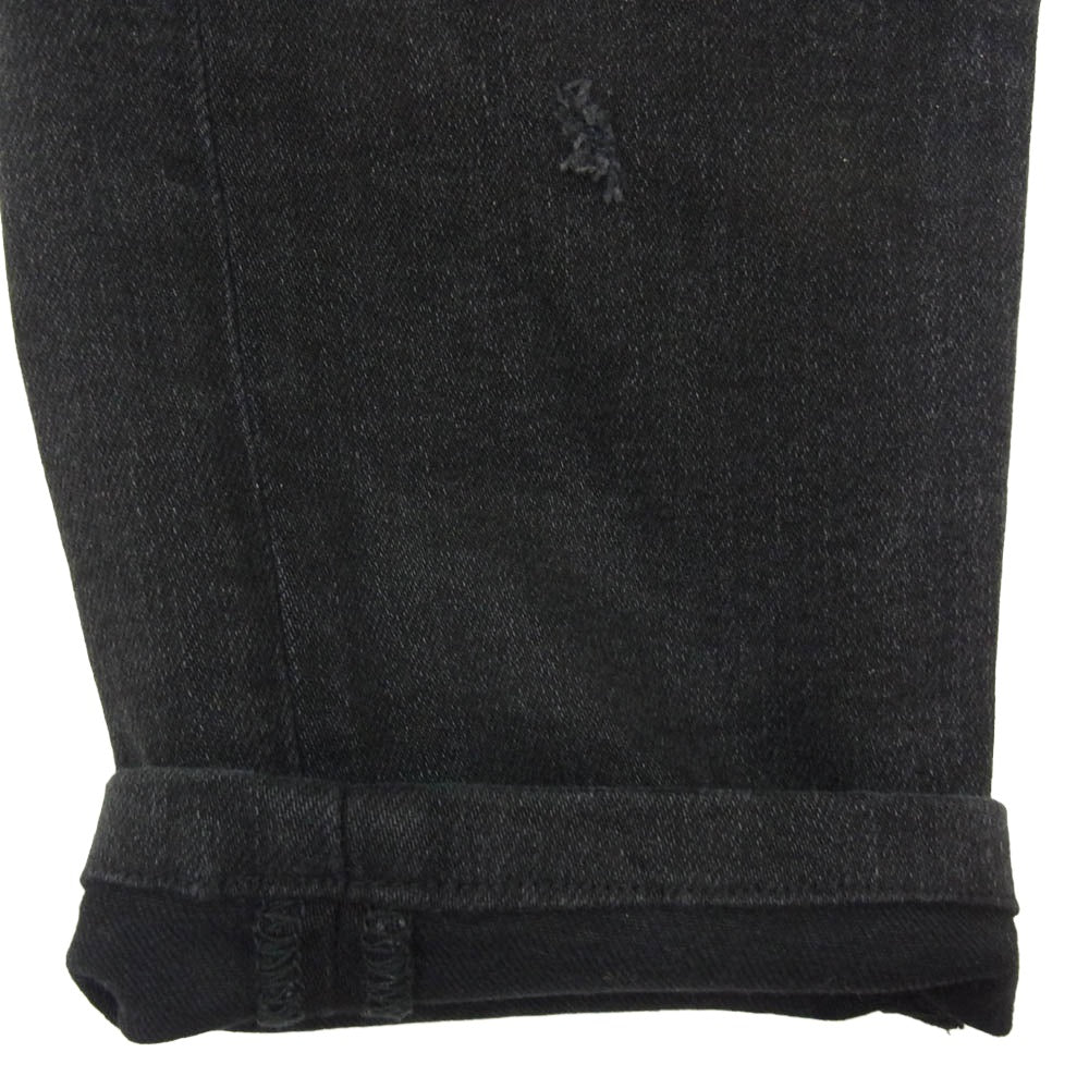 AMIRI アミリ 150712 ダメージ加工 ストレッチ スキニー デニム パンツ W28 ブラック系 28【中古】