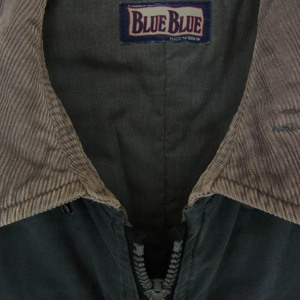 BLUE BLUE ブルーブルー 襟コーデュロイ 中綿 ジャケット ブラック系 2【中古】