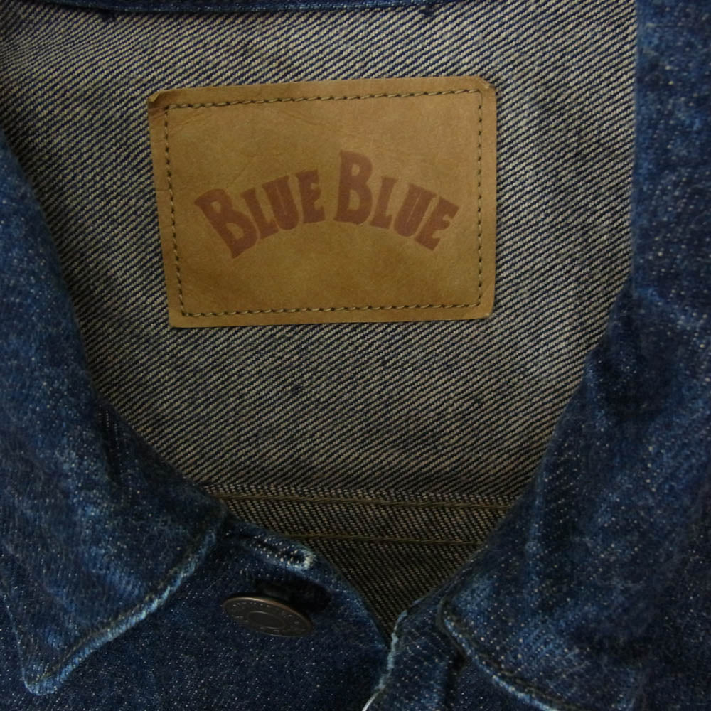 BLUE BLUE ブルーブルー 1004810 セルビッチデニム3RDタイプトラッカージャケット Gジャン デニムジャケット インディゴブルー系 3【中古】