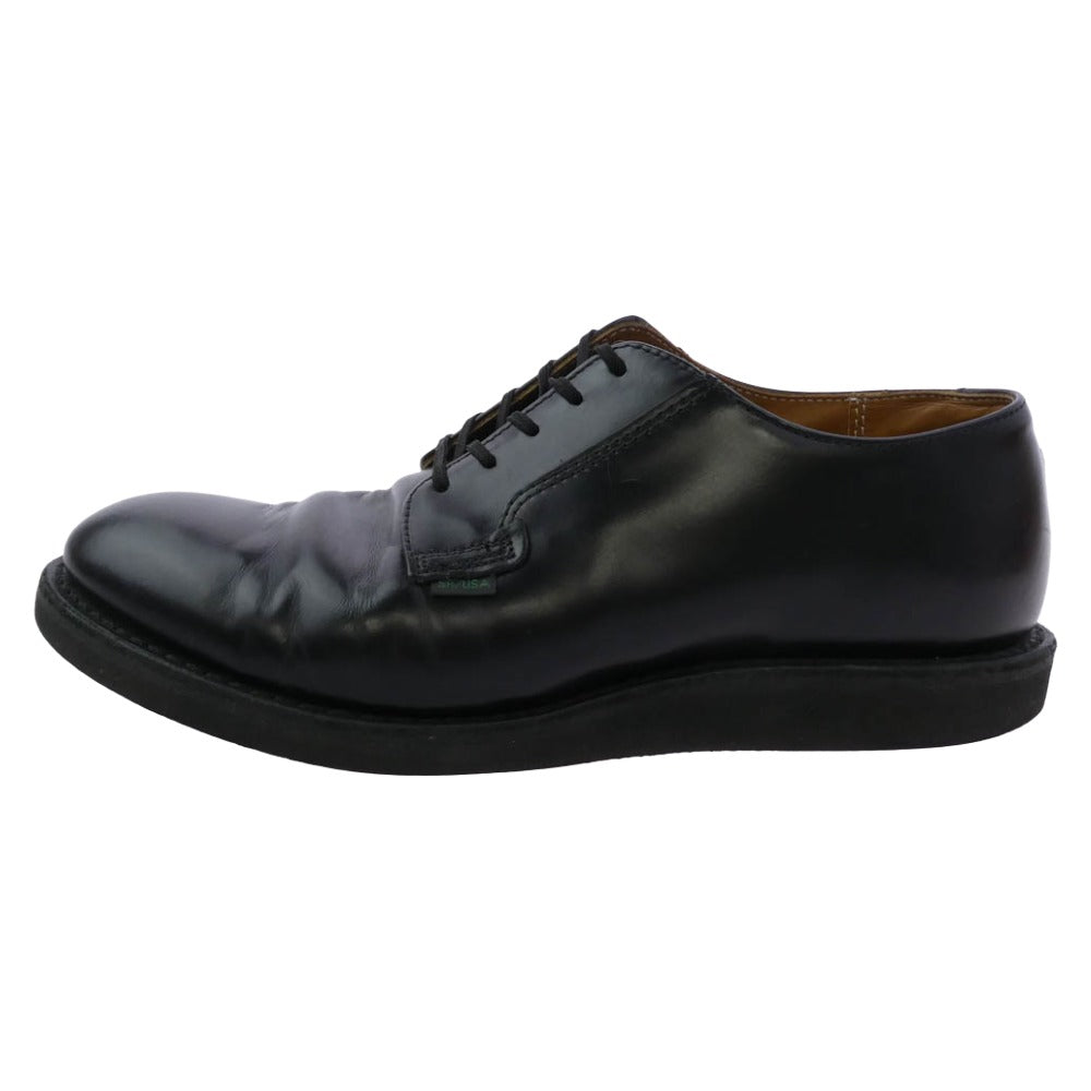RED WING レッドウィング POSTMAN OXFORD 101 ポストマン オックスフォード レザー サービス シューズ ブラック系 US9【中古】