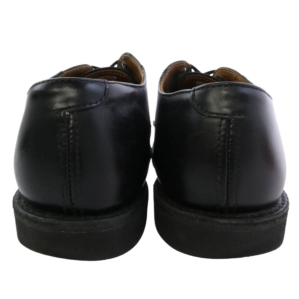 RED WING レッドウィング POSTMAN OXFORD 101 ポストマン オックスフォード レザー サービス シューズ ブラック系 US9【中古】