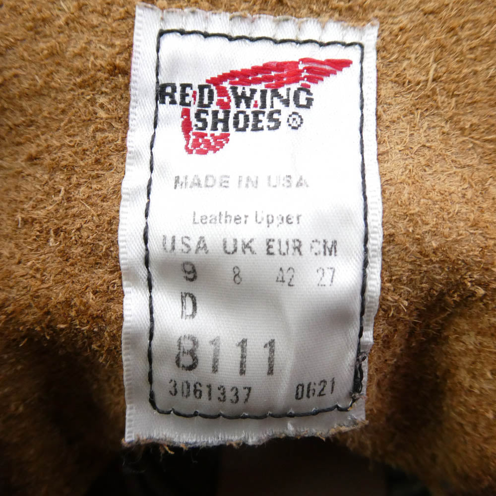 RED WING レッドウィング 8111 IRON RANGER アイアン レンジャー アンバー ハーネス ワーク ブーツ ブラウン系 US9【中古】