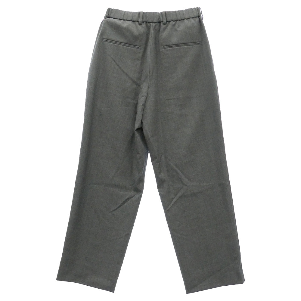 ATON エイトン PRAGGW0700 WOOL TORPICAL LOOSE FIT PANTS ウール トロピカル ルーズフィット スラックス パンツ グレー系 44【新古品】【未使用】【中古】