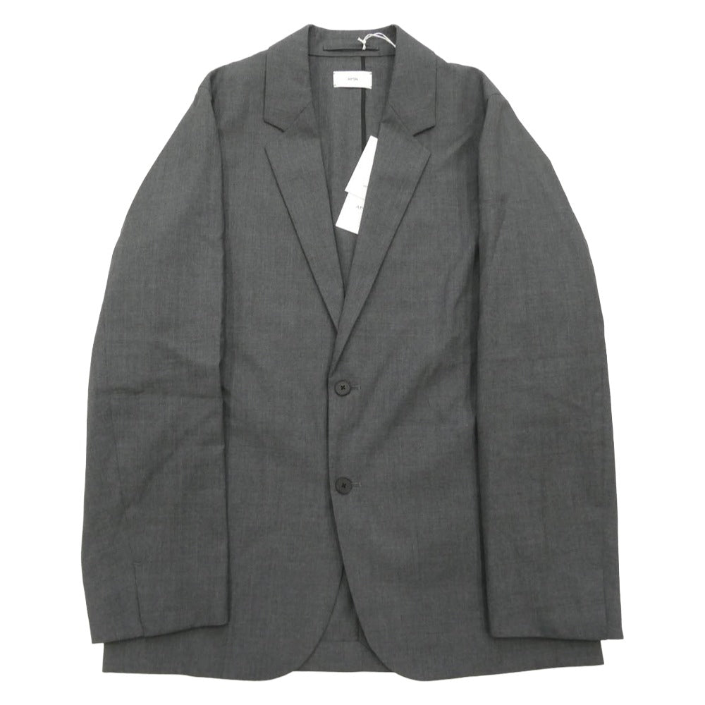 ATON エイトン JKAGCW0700 WOOL TROPICAL TAILORED JACKET ウール トロピカル テーラード ジャケット グレー系 02【新古品】【未使用】【中古】