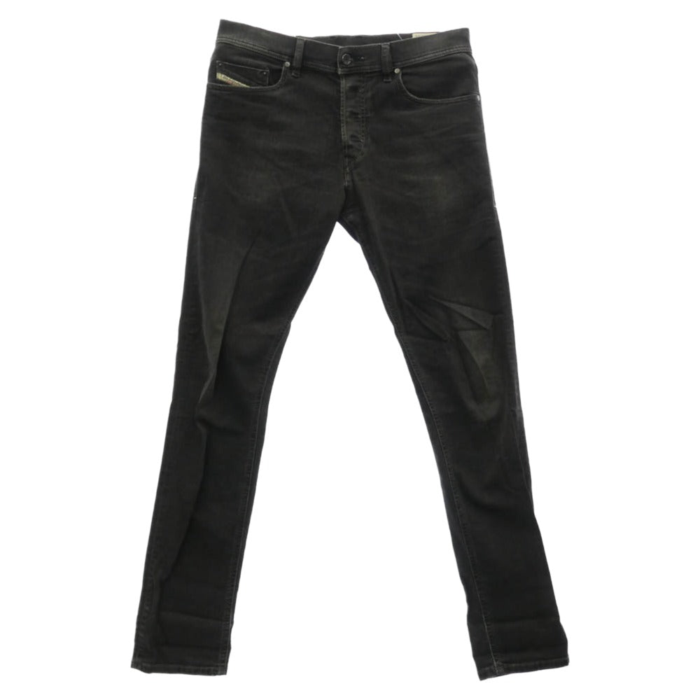 DIESEL ディーゼル TEPPHAR WASH0803E STRETCH SLIM-CARROT ストレッチ コーティング加工 ボタンフライ スキニーデニム ブラック系 31【中古】
