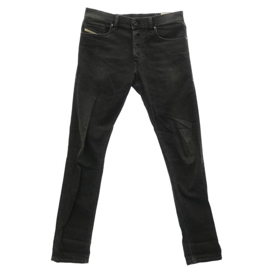 DIESEL ディーゼル TEPPHAR WASH0803E STRETCH SLIM-CARROT ストレッチ コーティング加工 ボタンフライ スキニーデニム ブラック系 31【中古】