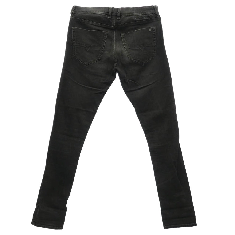 DIESEL ディーゼル TEPPHAR WASH0803E STRETCH SLIM-CARROT ストレッチ コーティング加工 ボタンフライ スキニーデニム ブラック系 31【中古】