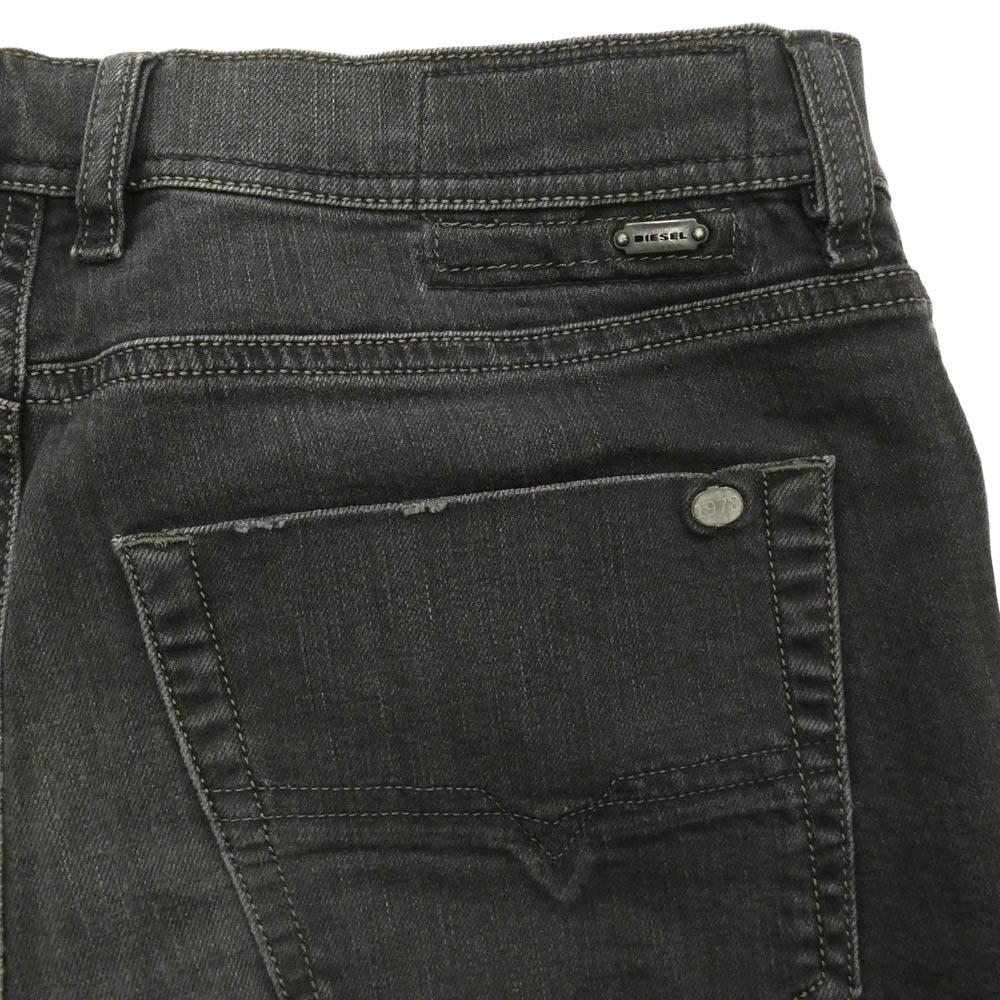 DIESEL ディーゼル TEPPHAR WASH0803E STRETCH SLIM-CARROT ストレッチ コーティング加工 ボタンフライ スキニーデニム ブラック系 31【中古】
