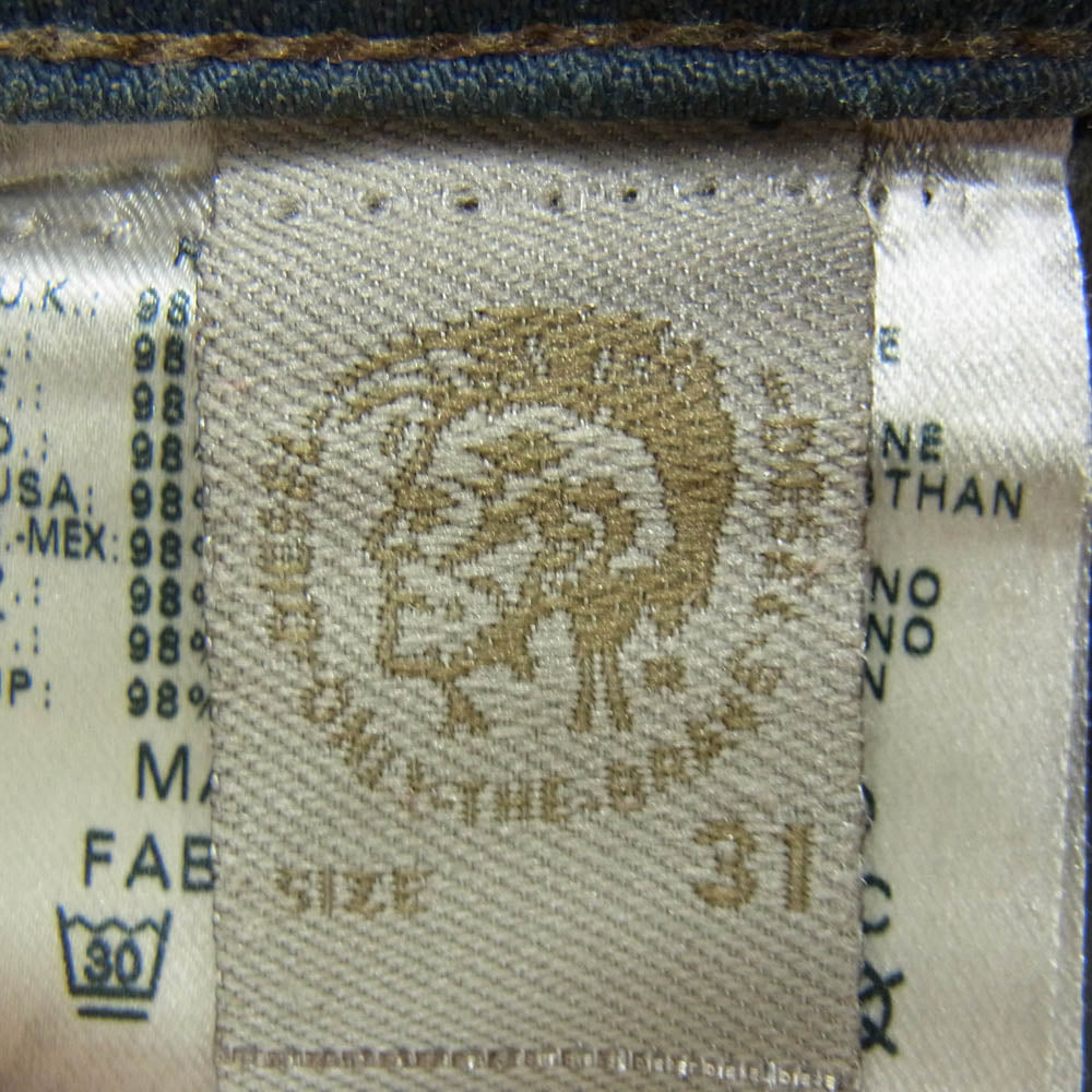DIESEL ディーゼル TEPPHAR WASH0886A STRETCH SLIM-CARROT ストレッチ コーティング加工 ボタンフライ スキニーデニム ブラック系 31【中古】