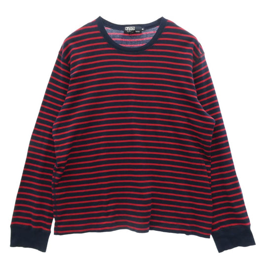 POLO RALPH LAUREN ポロ・ラルフローレン ボーダー ロンT 長袖 カットソー ネイビー系 レッド系 XL【中古】